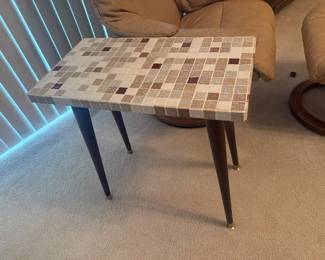 MId Century Mosaic Tile Table 