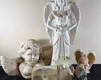 Garden Angles Glass, Plaster, Iron, And stone Like Material Angles