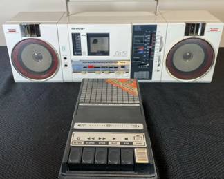 Vintage Electronics  Sharp QT37 Tape Playerradio  GE Tape Recorder