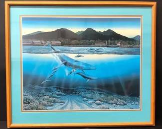 001 Maui Dawn By Artist Robert Lyn Nelson Lahaina Harbor Maui Hawaii