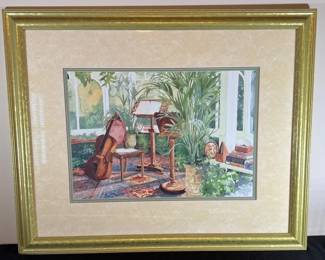 Richard Ackerman Floral Sunroom Framed Print