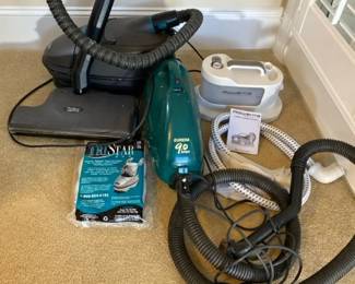 TriStar EXL Vacuum With Extra Filters  Eureka Mighty Mite  Rowenta Garment Steamer