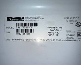 Kenmore Refrigerator