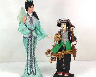 Vintage Asian Geisha Dolls