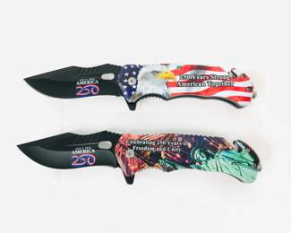 Two (2) Closed Spring Assisted Knives