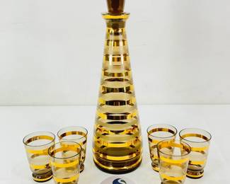 Mid Century Modern Barware Set