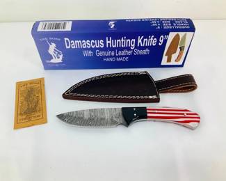 Damascus Hunting Knife