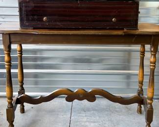 Charles Pollard and Cie Cylinder Music Box & Table