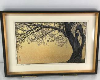 "Cherry Blossoms" by Toshi Yoshida