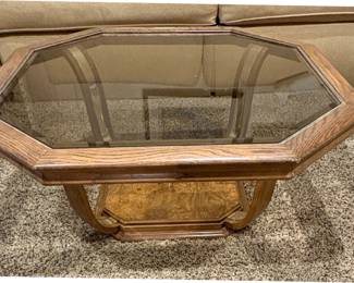 Octagonal Wood Coffee Table