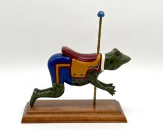 Folk Art Carved Carousel Figure, Mini