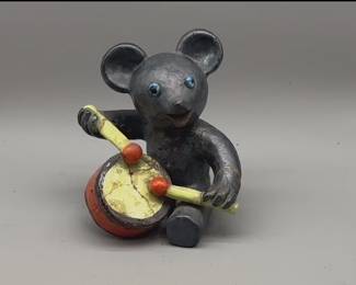 Redware Drumming Mouse