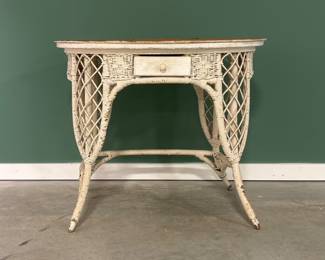 Wicker Oval Table