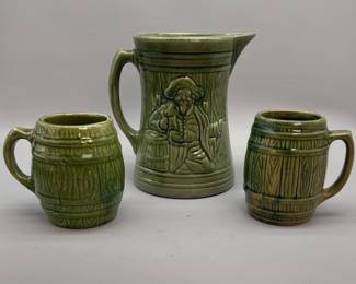 McCoy Buccaneer Pitcher and Mugs