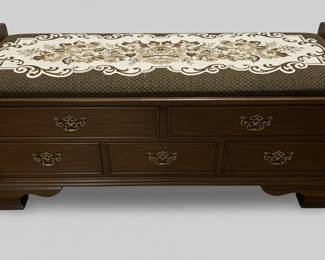 Vintage Lane Cedar Chest with Upholstered Top