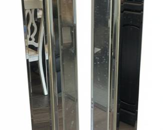 MCM Mirrored Pedestal Set