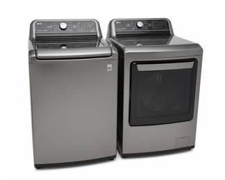 2020 LG Graphite Steel Front Load Washer and Electric Dryer Set
