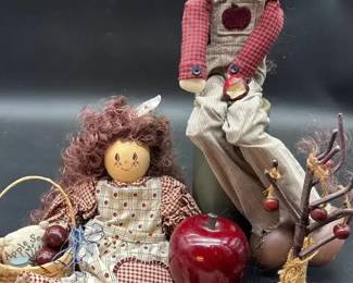 Boy  Girl Wooden Dolls  Accessories Apples  More