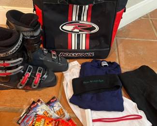 Nordica Ski Boots Size 26.5 9.5, Rossignol Bag,  More