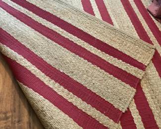 12x9 Jute And Red Rug