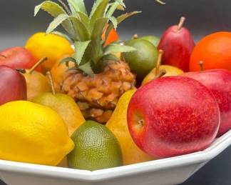 Large Fruit Bowl With Fruit