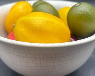 West Elm Fruit Bowl And Fake Fruit