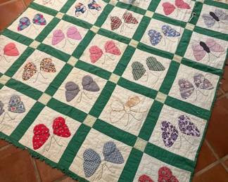 Vintage Hand Stitched Quilt