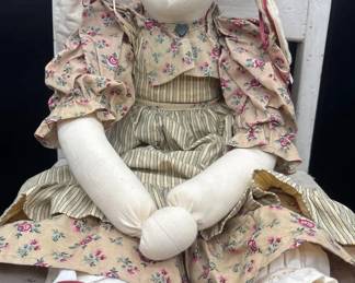 Vintage Bunny Girl Doll 24 chair Not Included