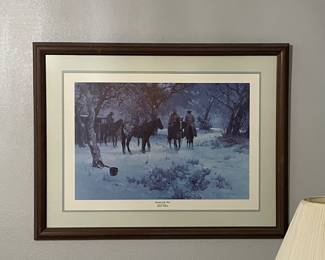 FRAMED LIMITED EDITION PRINT “FOOTPRINTS IN THE SNOW” BY ROBERT SUMMERS