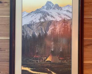 FRAMED SOUTHWEST PRINT “SUNSET REFLECTIONS” BY JOHN PAUL STRAIN
