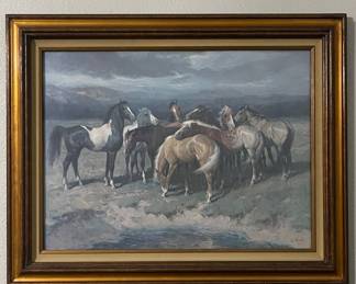 FRAMED PRINT “GATHERING STORM” BY LAJOS MARKOS