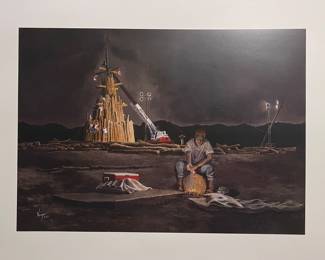 AGGIE BONFIRE PRINT