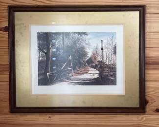 FRAMED OILWELL PRINT BY WILL HINDS