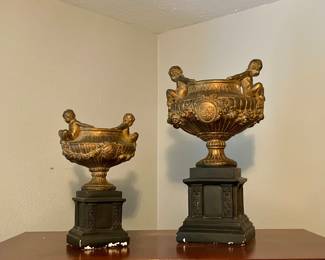 VINTAGE PLASTER VASES