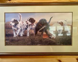 FRAMED BIRDDOG PRINT BY PHILLIP CROWE