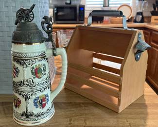 BRASS TOP BEER STEIN