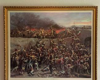 “SEIGE OF THE ALAMO” PRINT