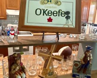 O’KEEFE MIRROR, DECANTERS