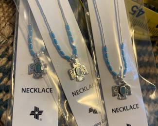 STERLING AND TURQUOISE NECKLACES