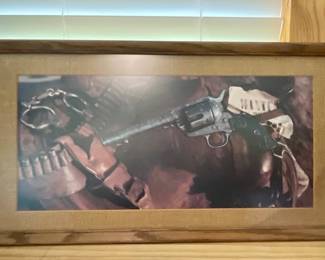 WESTERN FRAMED PRINT