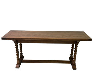 Lot 21: Ethan Allen Folding Console/ Dining Table 