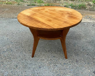 Lot 1: Mid- Century Round Coffee Table 