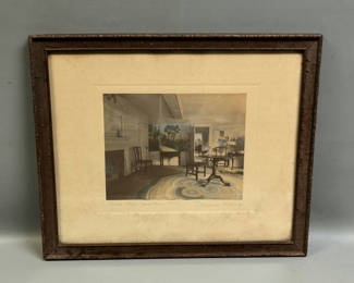 Lot 34: Wallace Nutting Tinted Photo 