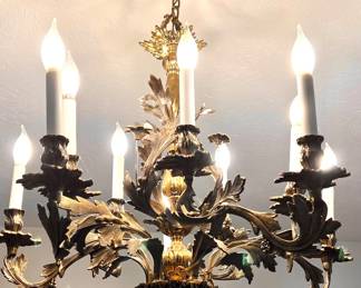 French Rococo Style Chandelier