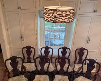 Kindel Winterthur chairs with Cowton and Tout fabric