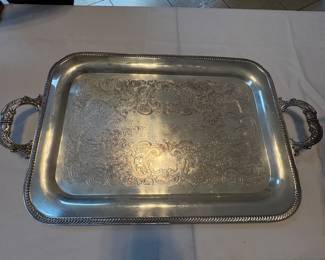 Silver plated tray