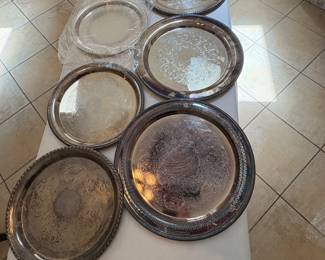 Silver plated trays