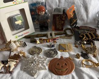 Pins and costume jewelry