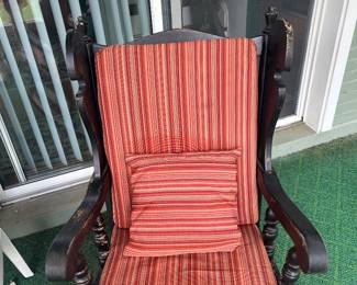 Cushion, black rocking chair