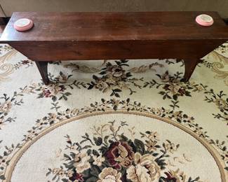 Coffee table and area rug